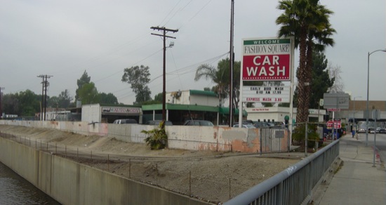 exist river side of car wash