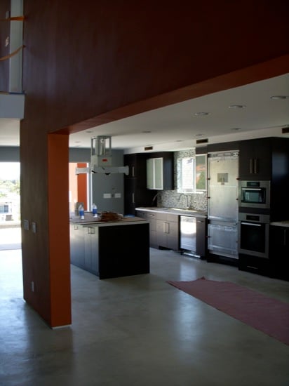 modern open great room