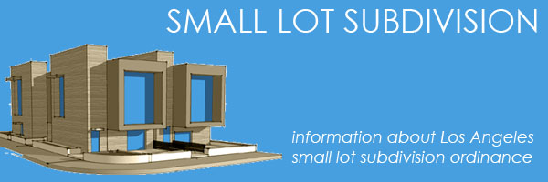 Small Lot Subdivision Info