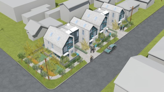 Hough and Chestnut Small Lot Subdivision Modern Architecture