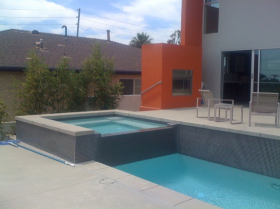 modern pool