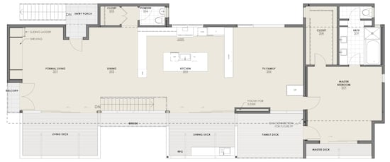 modern home floor plan