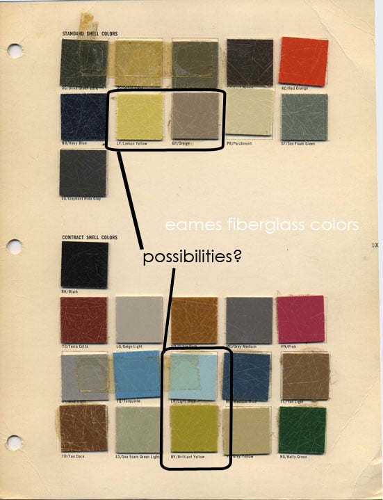 mid century modern architect colors