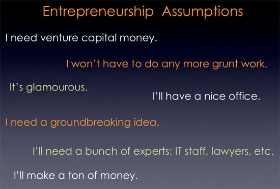 Entrepreneurship Misconceptions  