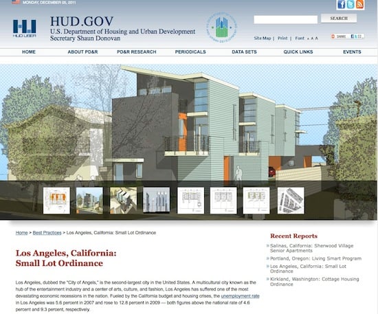 HUD Small Lot Subdivison Los Angeles