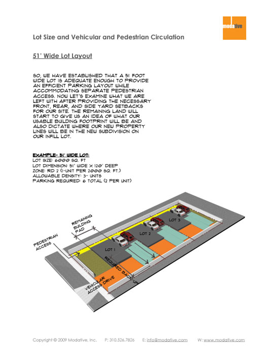 Small Lot Subdivision Lots