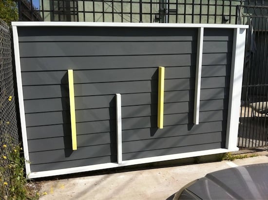 modern siding mock up