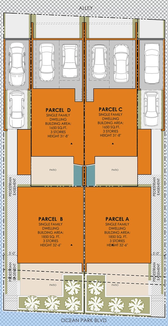 Ocean Park Small Lot Architect Site Plan