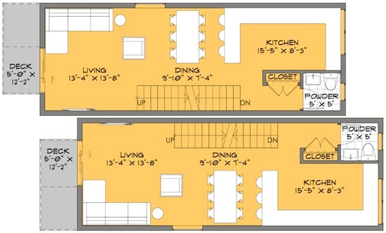 skinny solution small house floor plans