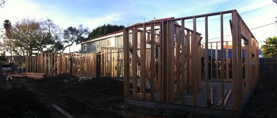 small lot framing start Panorama