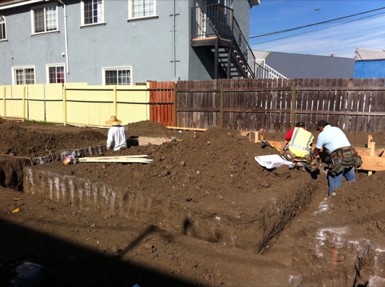 small lot subdivision foundation construction 03