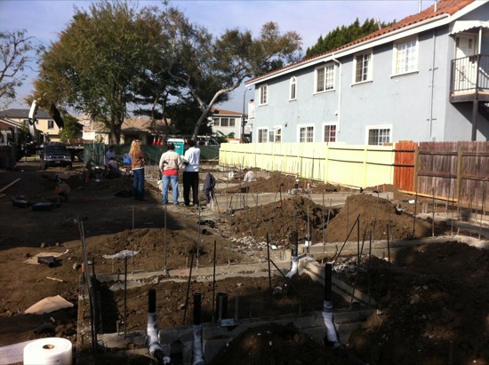 small lot subdivision foundation pour 02