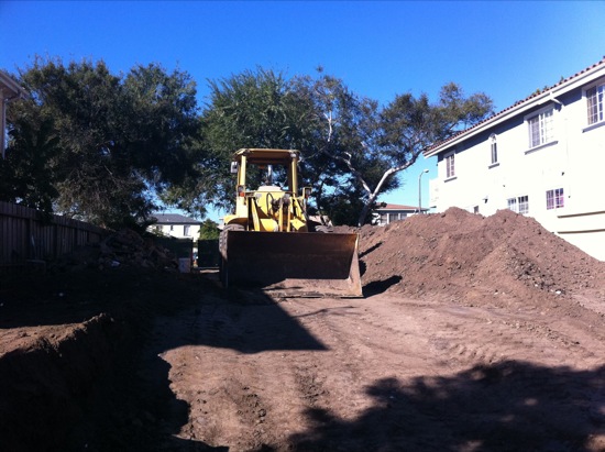 small lot subdivision grading construction 07