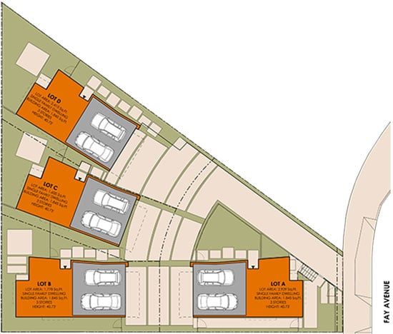 Small Lot Subdivision Site Plan Fay Triangle