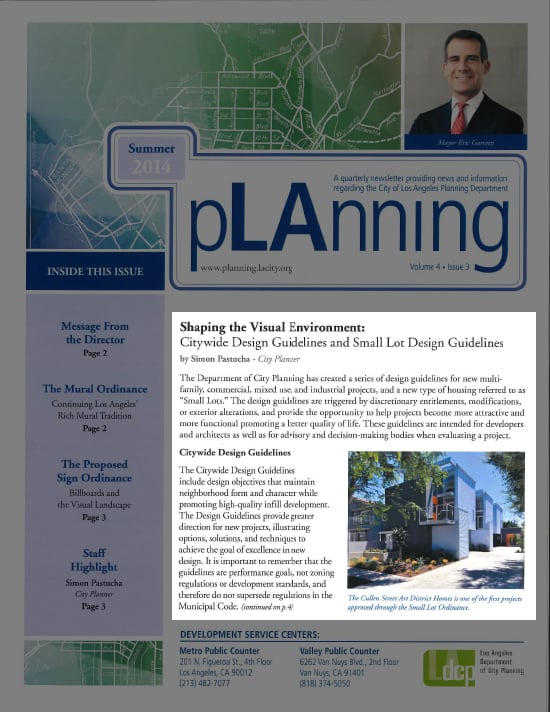 LA City Planning Newsletter Cullen Modative