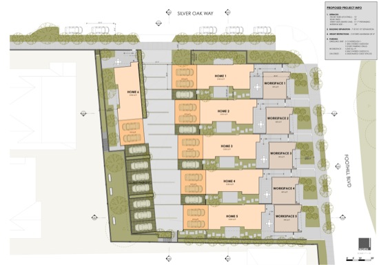 modern home live work cupertino architect site plan