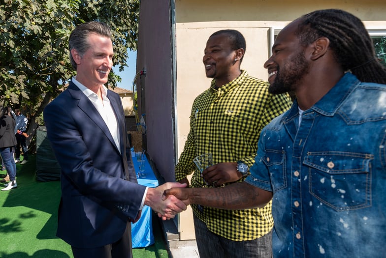 Governor Newson Meets Eslie and Brandon